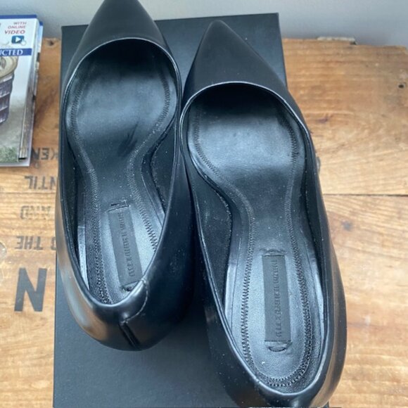 Alexander Wang Simona Cutout black Leather heel Silver Hardware Size 38 … - Picture 6 of 10